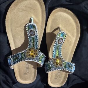 Sparkly fun flip flops